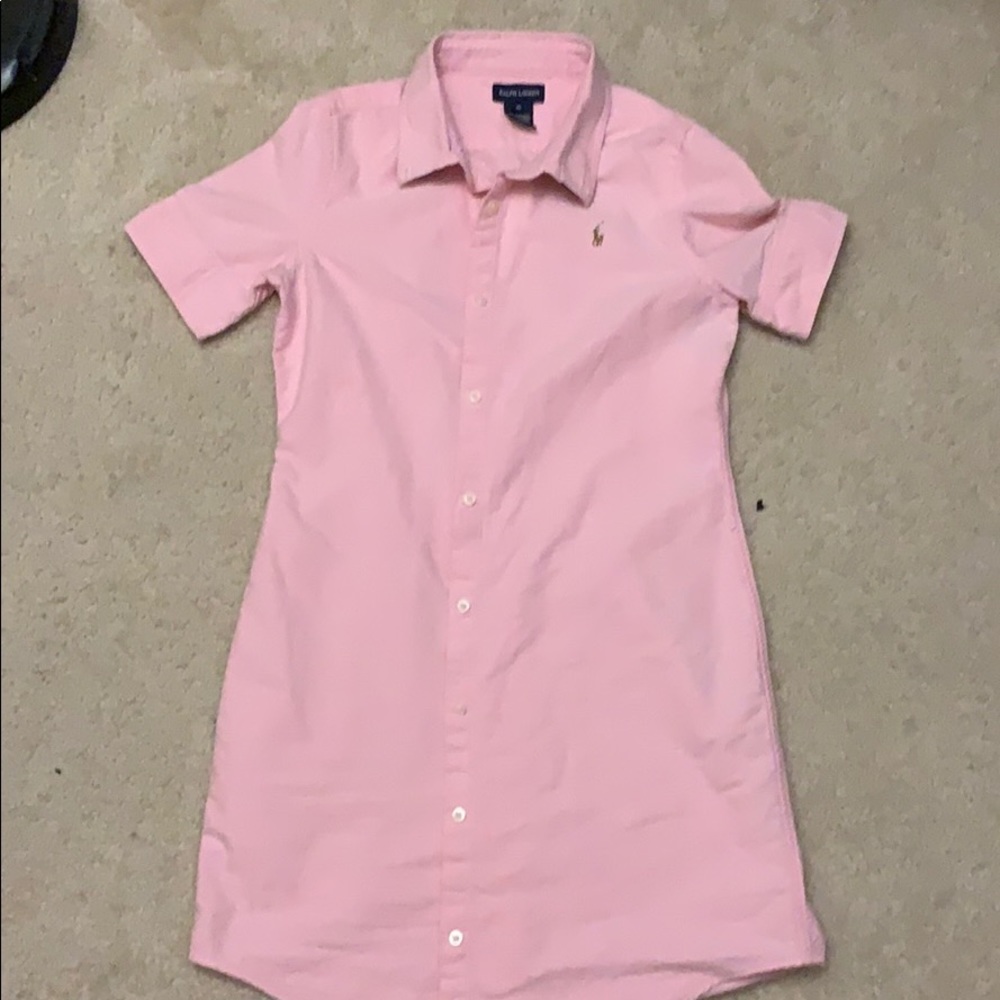 Ralph Lauren button up dress for girls size 16
